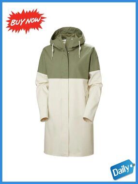 Waterproof PU Raincoat Long Sleeve Adjustable Hood Rain Coat
